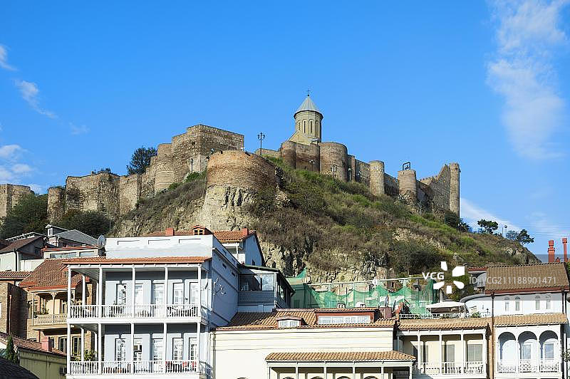 格鲁吉亚第比利斯纳里卡拉要塞和圣尼古拉斯教堂图片素材