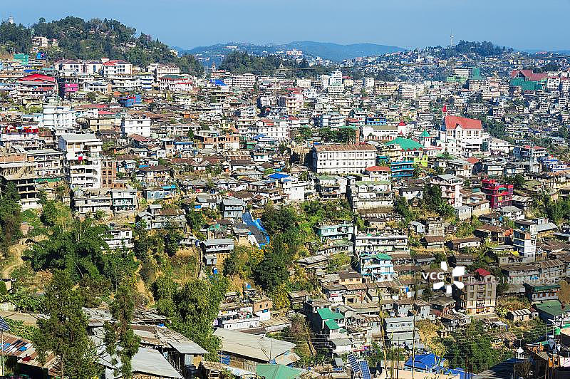 印度科希马城市房屋景观图片素材