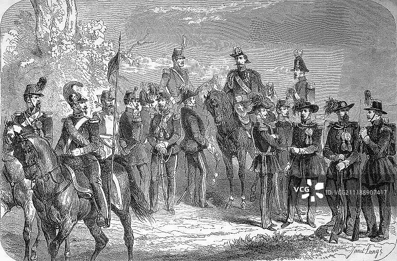 克里米亚战争时期意大利撒丁士兵图片素材