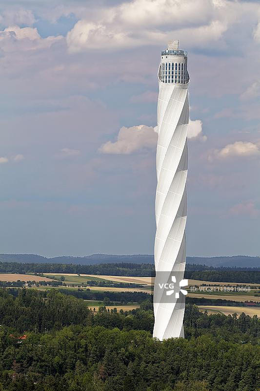蒂森克虏伯电梯测试塔及游客平台，德国罗特韦尔图片素材