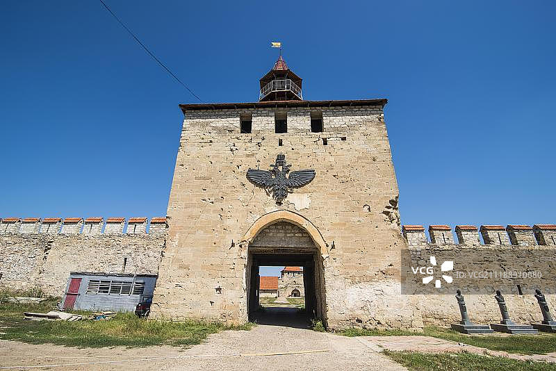 德涅斯特河沿岸摩尔达维亚共和国本德尔要塞入口大门图片素材