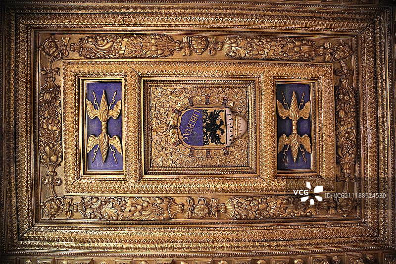 意大利萨比奥内塔公爵宫天花板图片素材