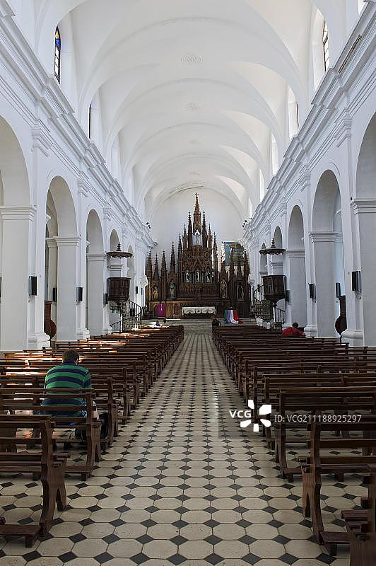 特立尼达圣三一教堂内部图片素材