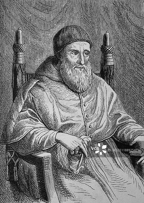 朱利奥二世教皇（1503-1513）：瑞士卫队创始人图片素材