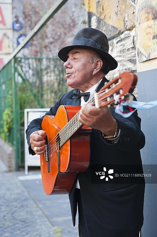 阿根廷布宜诺斯艾利斯探戈歌手图片素材