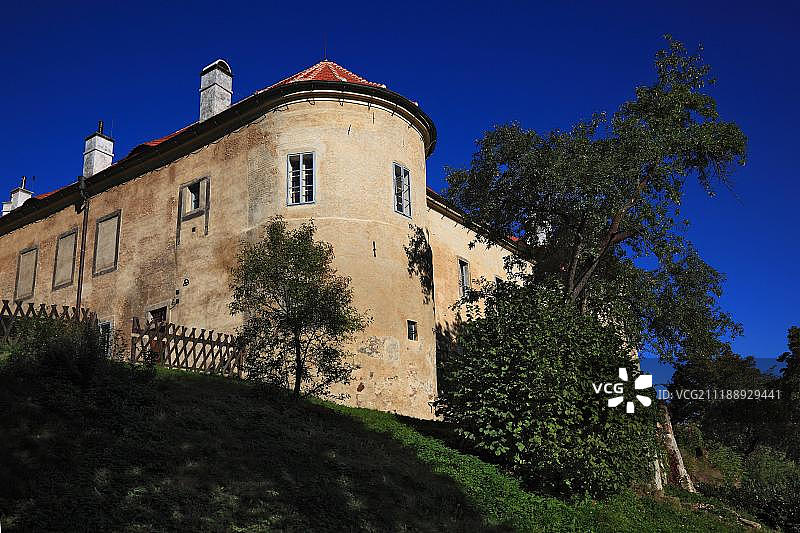 赫拉德克河畔格拉布斯泰恩城堡，利贝雷茨地区，北波西米亚，波西米亚，捷克共和国，欧洲图片素材