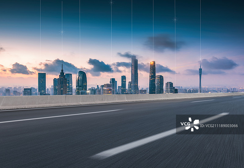 广州城市道路图片素材