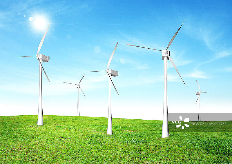 风力发电机图片素材