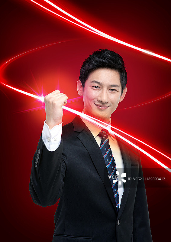 光与商务人士图片素材