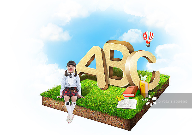 自然中的儿童图片素材