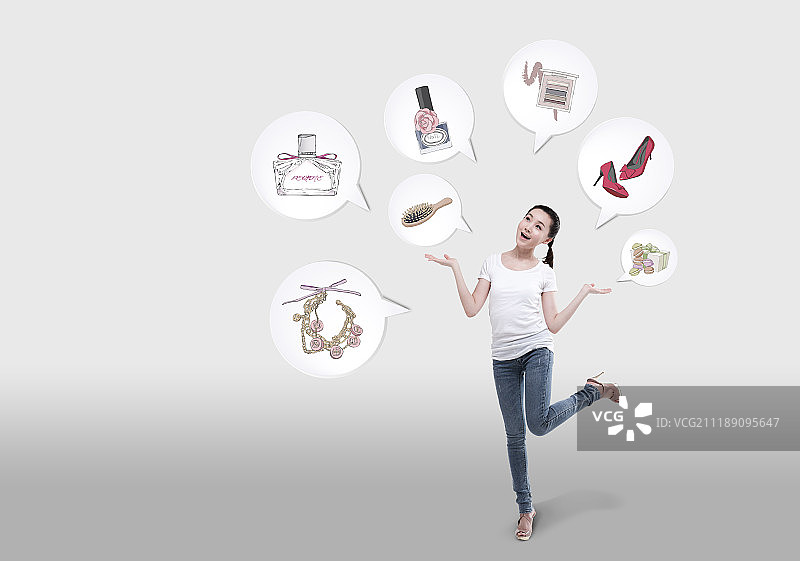 愉快的购物体验图片素材