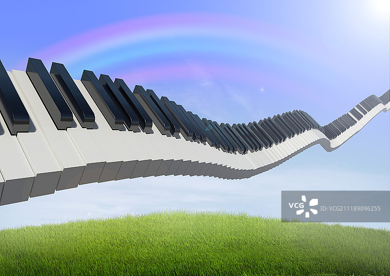 钢琴键盘图片素材