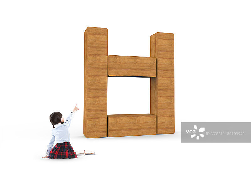 儿童韩语字母学习图片素材