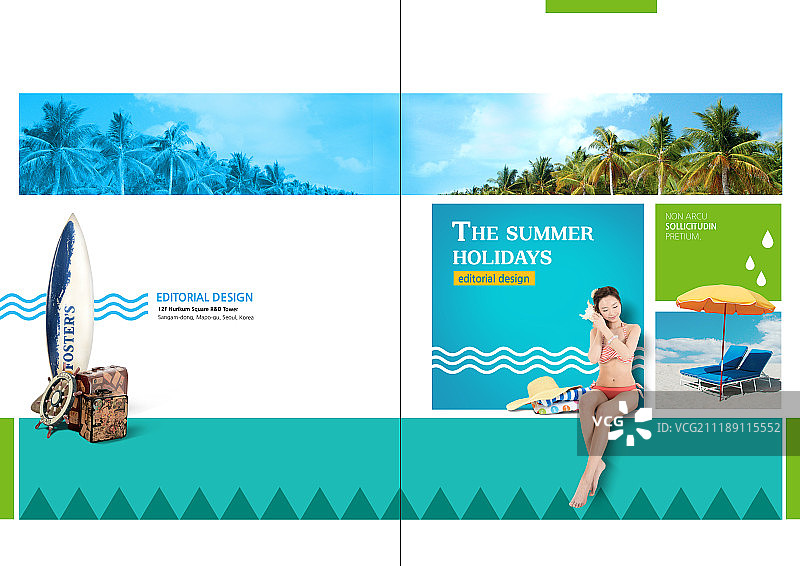 夏日编辑设计图片素材