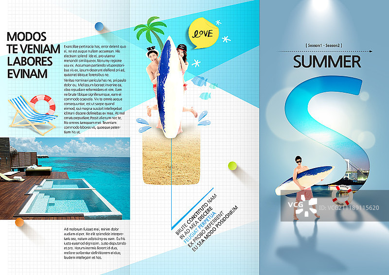 夏日编辑设计图片素材