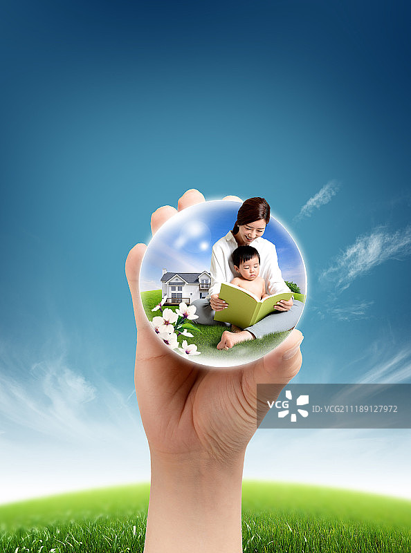 安全保护之手图片素材