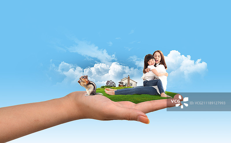 安全保护之手图片素材