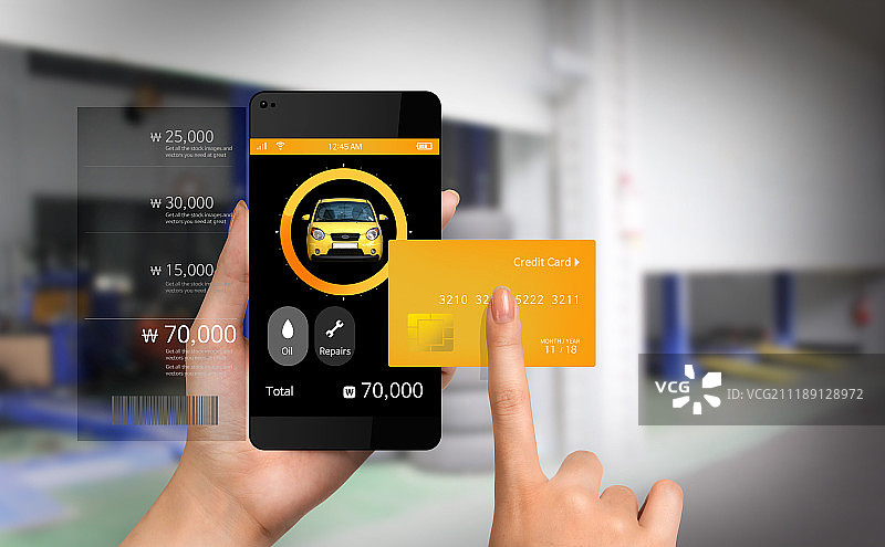 智能手机、移动支付、金融图片素材