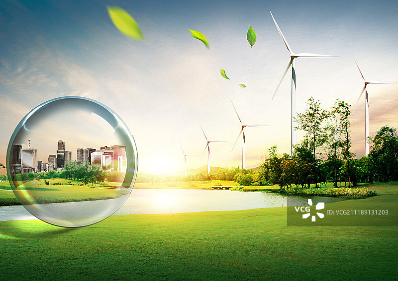 玻璃与替代能源图片素材