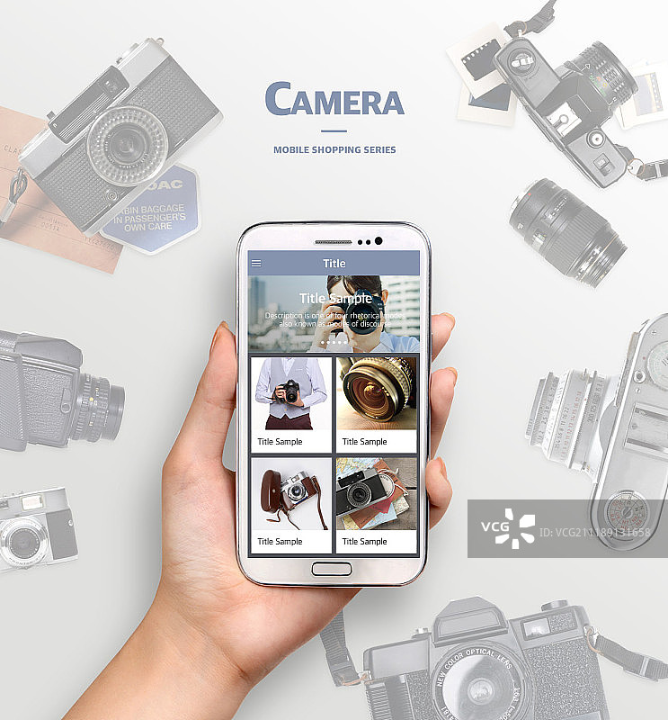 购物移动应用模板图片素材