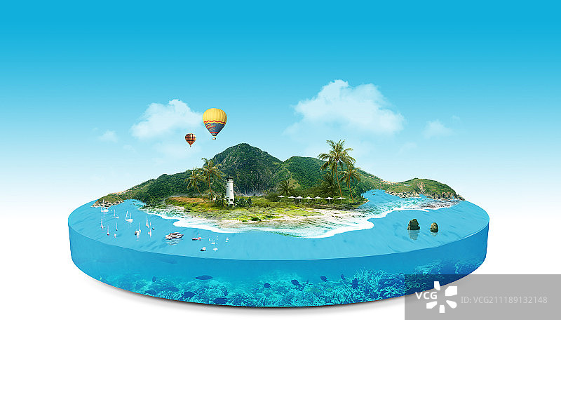 夏季活动海景图片素材