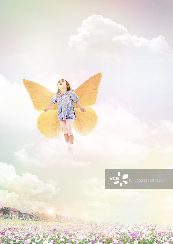 云和想象力的土地图片素材