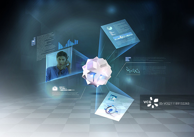 多边形展示图片素材