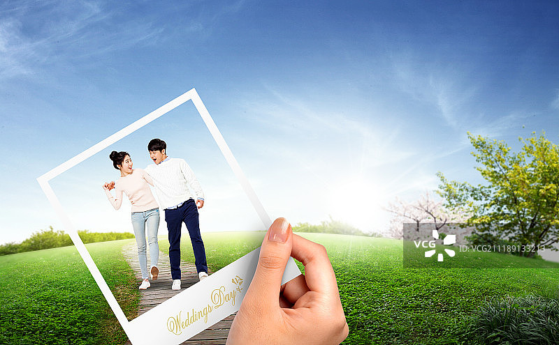 情侣婚纱照拍摄图片素材