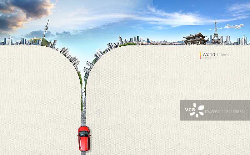 旅行生活方式拉链景观图片素材