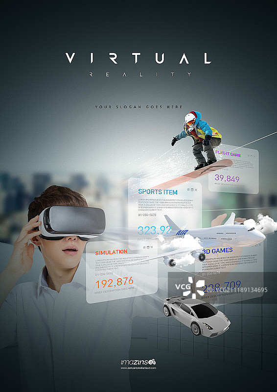 AR VR模拟器计算机设备先进技术图片素材