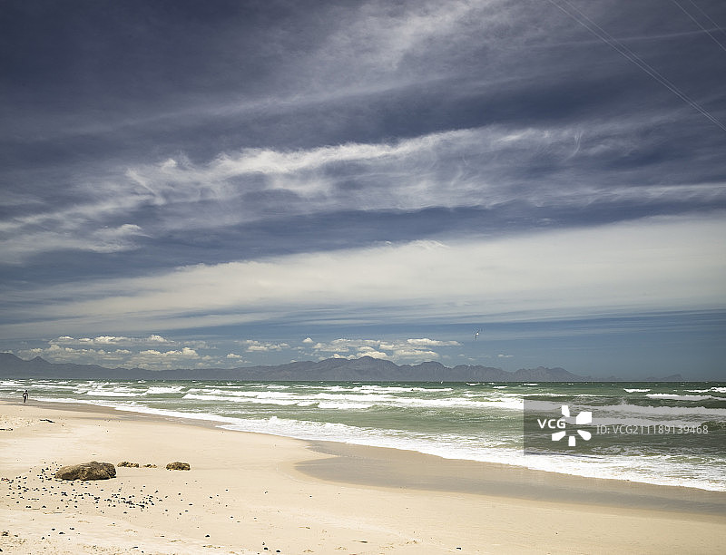 南非开普敦海边的沥青路图片素材