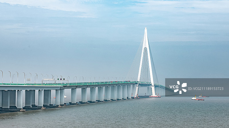 中国浙江杭州湾跨海大桥图片素材