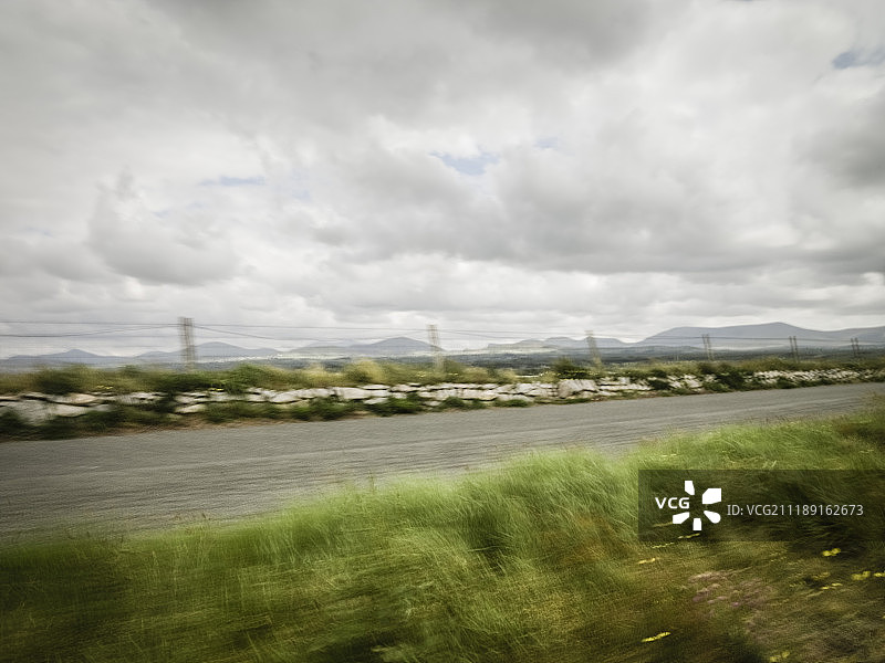 英国乡村单车道背景板图片素材