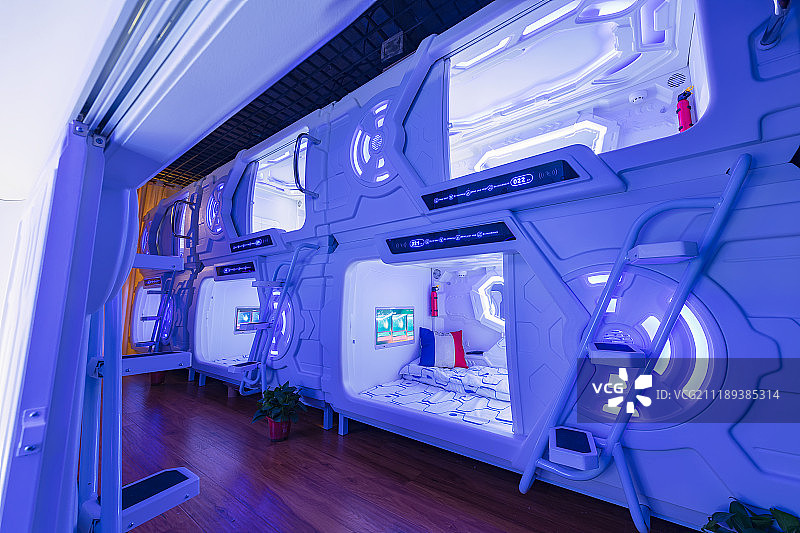 胶囊旅馆图片素材