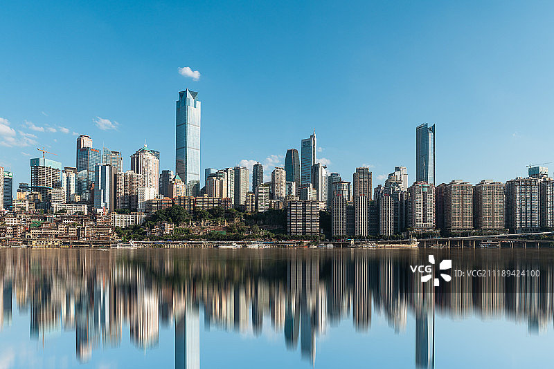 重庆市渝中区城市天际线图片素材