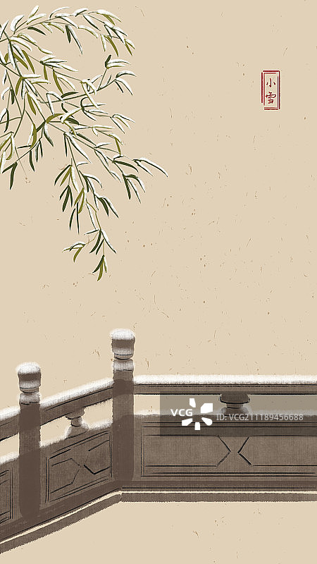 二十四节气之小雪图片素材
