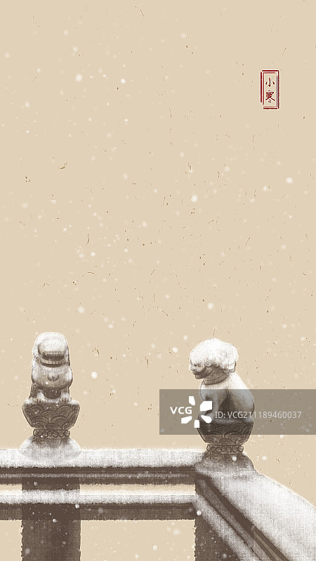 二十四节气之小寒图片素材