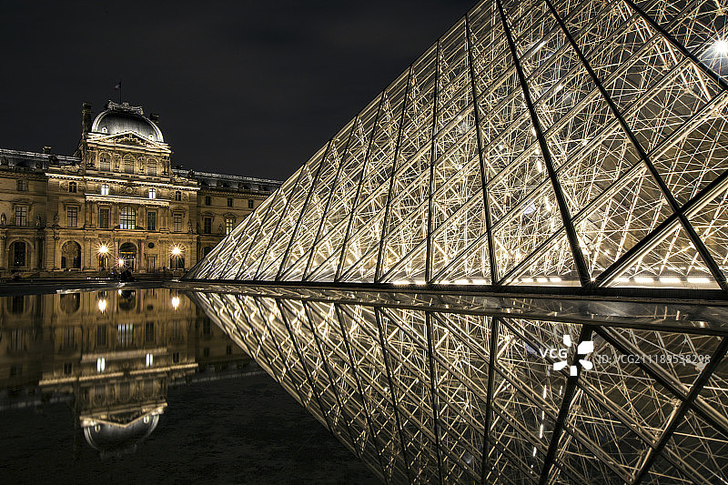 巴黎卢浮宫图片素材