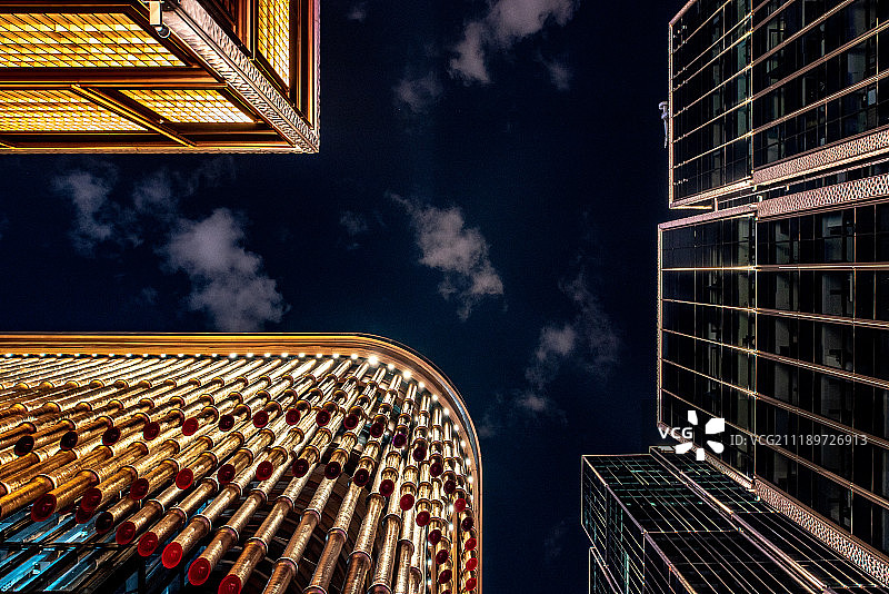 复星艺术中心夜景图片素材