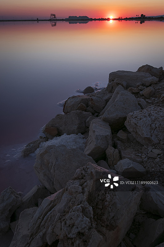 意大利萨沃亚玛格丽塔的盐场图片素材