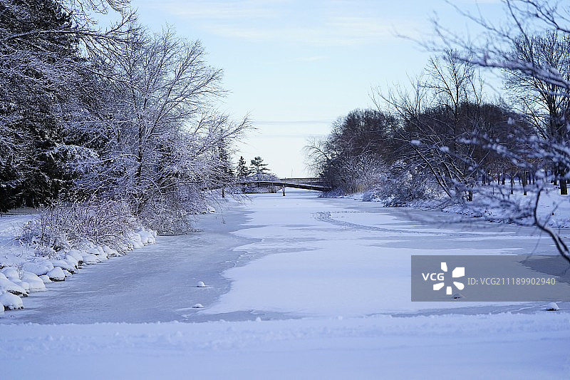 方德 du Lac 冬日仙境图片素材