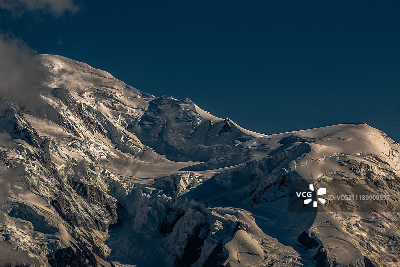 勃朗峰高原晚会图片素材