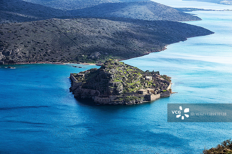 斯皮纳隆加岛鸟瞰图片素材