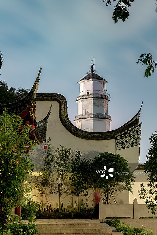 福州白塔景色图片素材