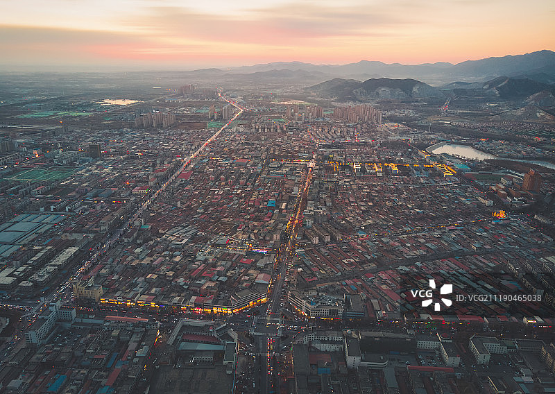 天津市蓟州区火烧云图片素材