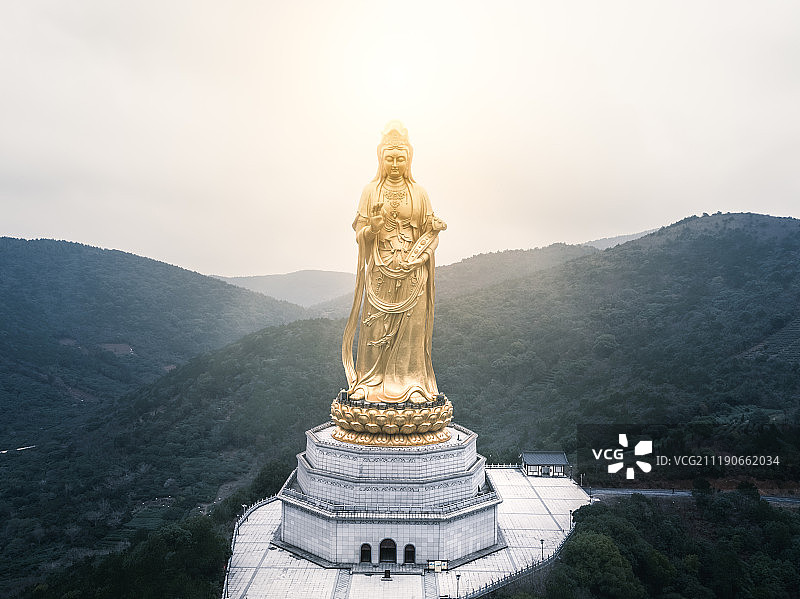 苏州太湖国家级风景名胜区西山风景区大如意圣境观世音菩萨图片素材