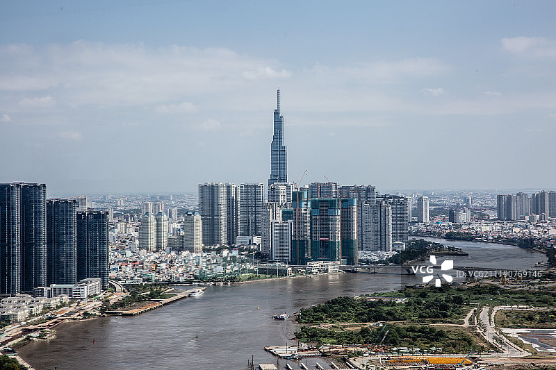 胡志明全景图片素材