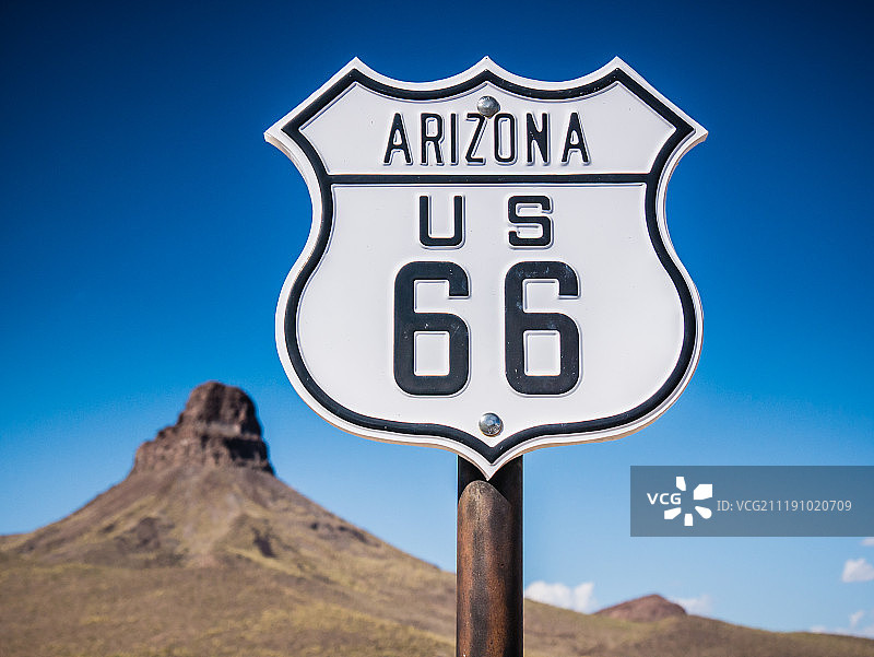 66号公路标志图片素材