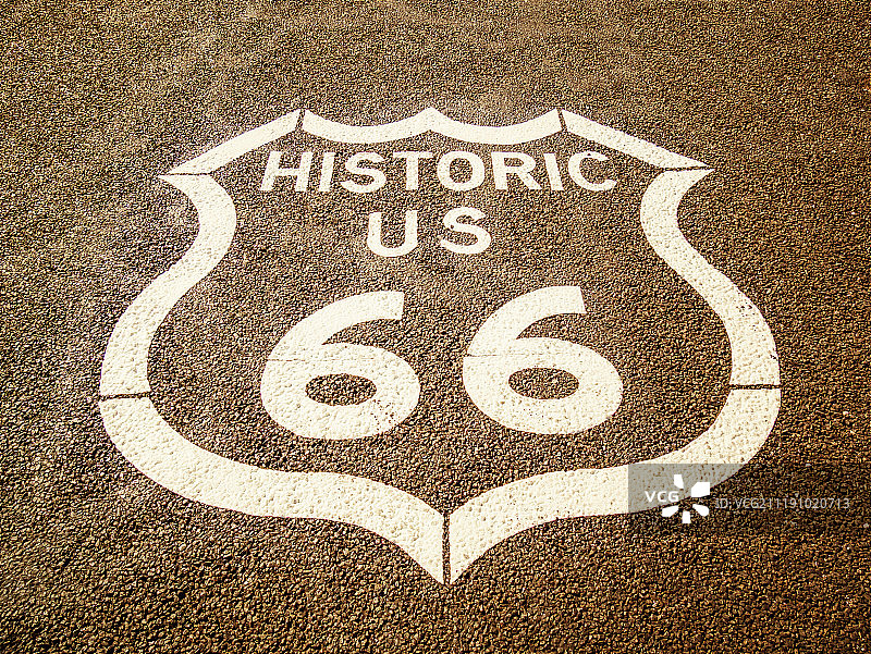 66号公路标志图片素材