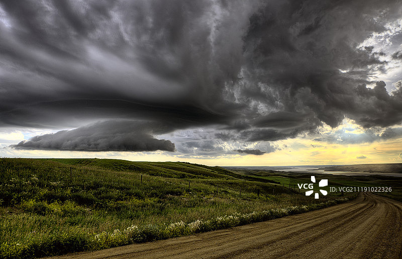 萨斯喀彻温湖风暴图片素材